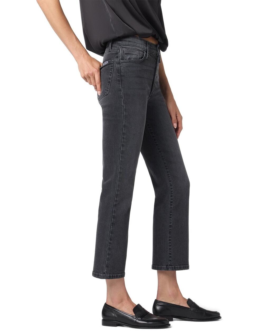 JOE’s Jeans Dark Charcoal High Rise Malika Crop Bootcut Jeans